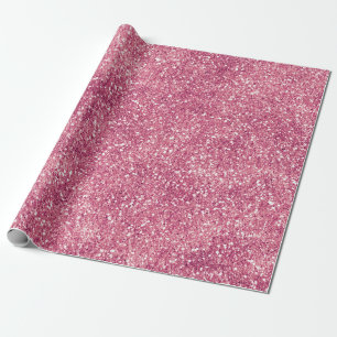 Girly Pink Glitzer Sparkle Glitz Geschenkpapier