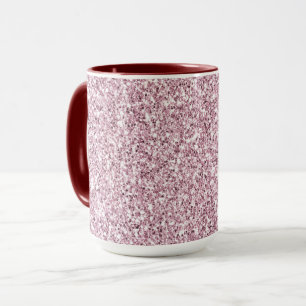 Girly Pink Glitzy Glitzer Tasse