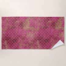 Girly Pink Gold Glitzer Mermaid Glitz