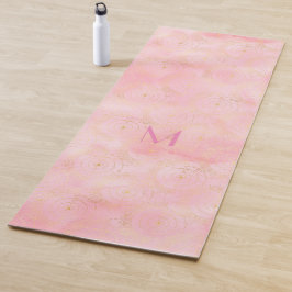 Girly Pink Gold Planet Celestial Feierlichkeiten Yogamatte