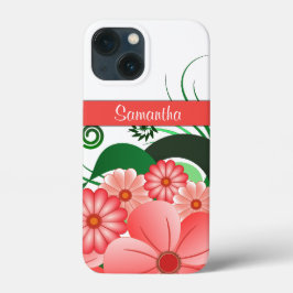 Girly Pink Hibiskus Blumendekoration Trendy Case-Mate iPhone Hülle