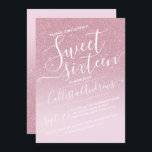 Girly Pink Imitats Funkelnd Glitzer Ombre Sweet 16 Einladung<br><div class="desc">Diese elegante, mädchenhafte und schicke 16 . Geburtstag-Geburtstagsfeier ist perfekt für das trendige und stilvolle junge Teenager-Mädchen. Es zeigt ein Imitat gedruckte Rose rosa funkelnd Glitzer und rot rosa ombre Farbverlauf mit einer benutzerdefinierten kursiven Skripttypografie Setup. Es ist eine glamouröse, feminine, einfache und einzigartige Touch auf einem beliebten Trend, der...</div>