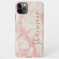 Girly Pink Marbled Beautiful Marble Individuelle N