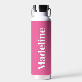 Girly Pink Minimalistisch Personalisiert Thor Trinkflasche