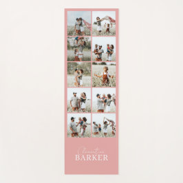 Girly pink moderne minimalistische Foto Collage Yogamatte