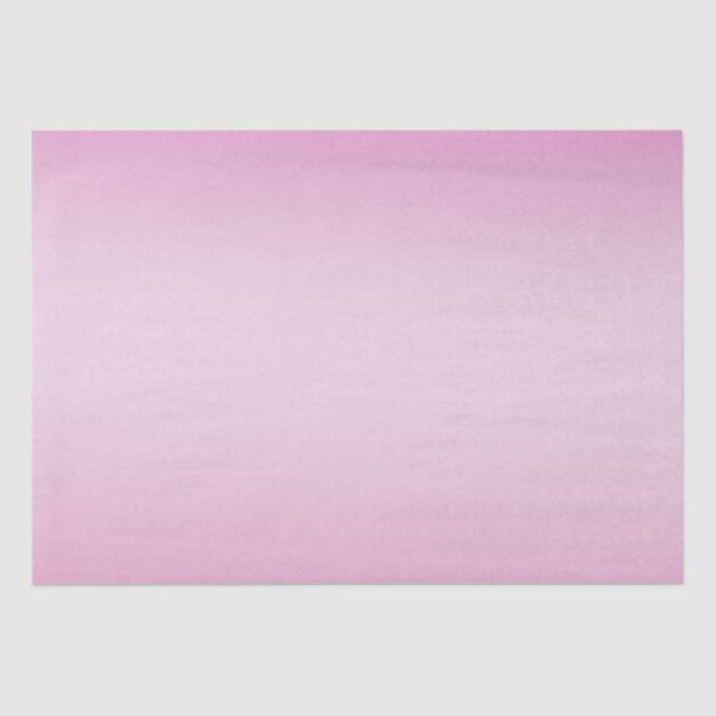 Girly Pink Ombre Seidenpapier (Vorderseite)