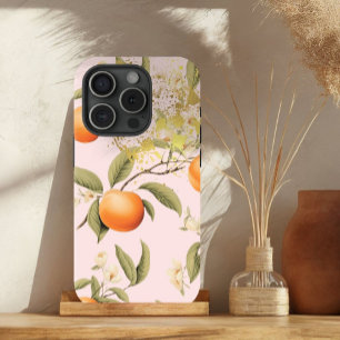 Girly Pink, Orange und Gold Apricot Obsttrellis Case-Mate iPhone Hülle