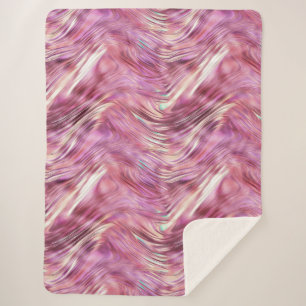 Girly Pink Pearl Rose Sherpadecke