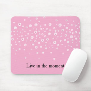 Girly Pink Pearls Mousepad