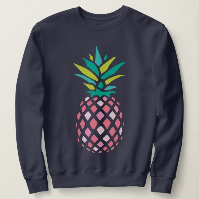Girly Pink Pineaple Sweatshirt (Design vorne)