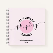 Girly Pink Prophetic Wordjournal