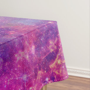 Girly Pink Purple Space Nebula Galaxy Tischdecke