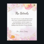 Girly Pink Rose Garden Details Flyer<br><div class="desc">Girly Pink Rose Garden Details Flyer</div>