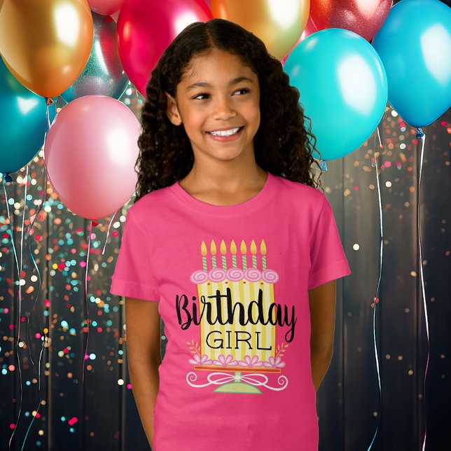 Girly Pink Sweet Whimsical Birthday T-Shirt (Von Creator hochgeladen)