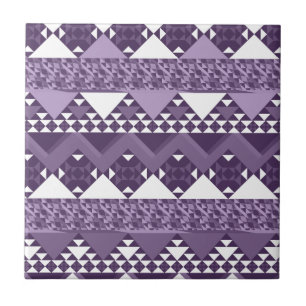 Girly Pink Tribal Aztec Muster Fliese