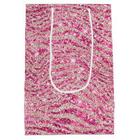 Girly Pink und Blush Glitzer Zebra