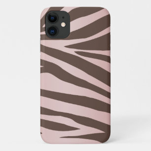 Girly Pink und Brown Zebra Case-Mate iPhone Hülle