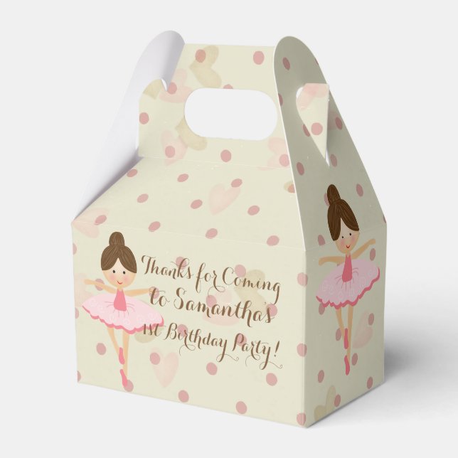 Girly Pink und Dreamy Ballerina Geschenkschachtel (Vorderseite)