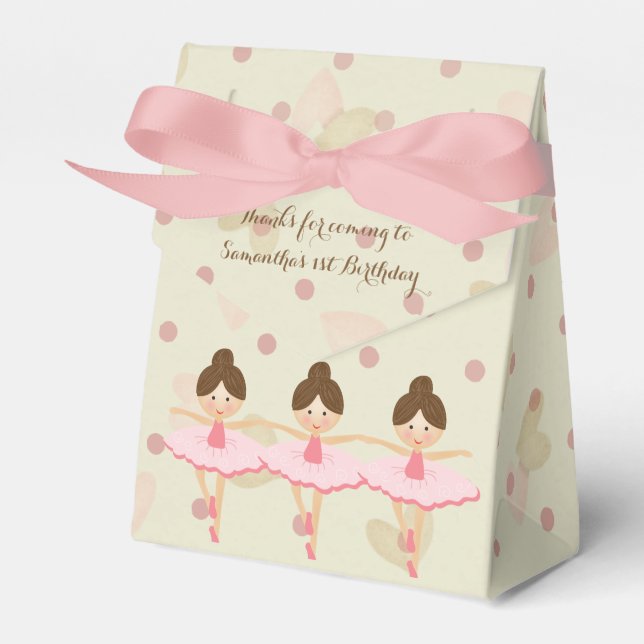 Girly Pink und Dreamy Ballerina Geschenkschachtel (Vorderseite)