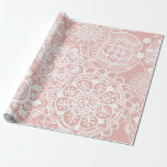 Girly Pink und White Mandala Muster Geschenkpapier<br><div class="desc">Ein schönes und gürlich rosa und weiße mandala Muster Geschenkpapier.</div>