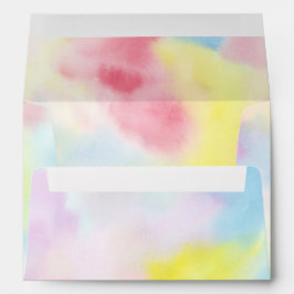 Girly Pink Yellow Blue Gefärbte Krawatte