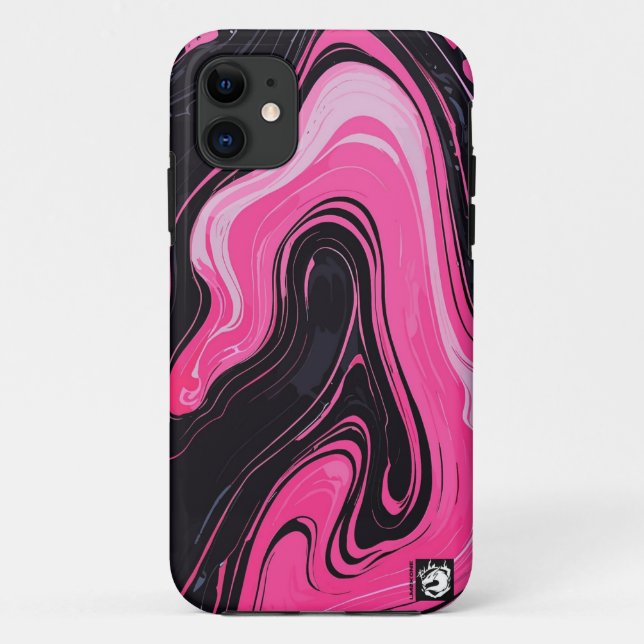Girly Pinky Marble Case-Mate iPhone Hülle (Rückseite)