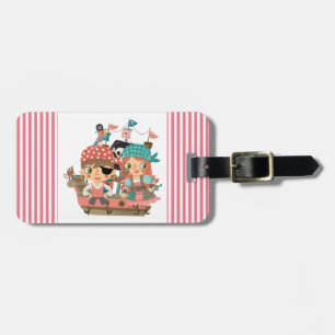 Girly Piraten Gepäckanhänger