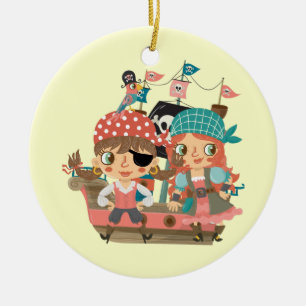 Girly Piraten Keramikornament