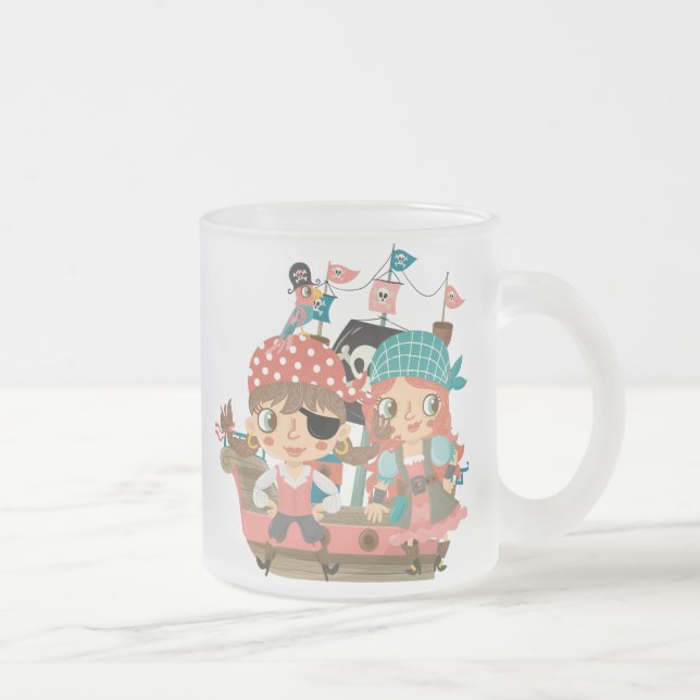 Girly Piraten Mattglastasse (Rechts)