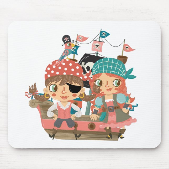 Girly Piraten Mousepad (Vorne)