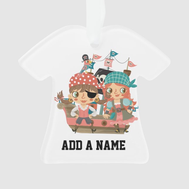 Girly Pirates Ornament (Vorderseite)