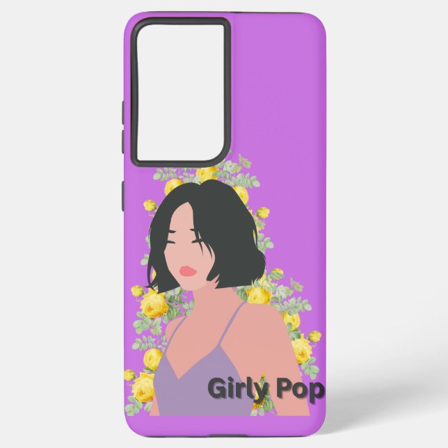 Girly pop Bob phone case  Samsung Galaxy Hülle (Rückseite)