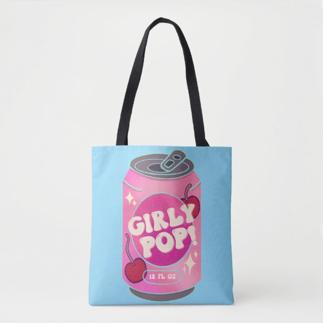 Girly Pop Kirsch-Cola-Dose | Retro Y2K Rosa (Vorderseite)