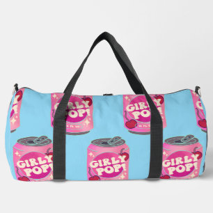 Girly Pop Kirsch-Cola-Dose   Retro Y2K Rosa Duffle Bag