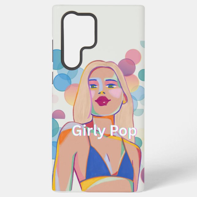 Girly pop phone case party girl Samsung Samsung Galaxy Hülle (Rückseite)