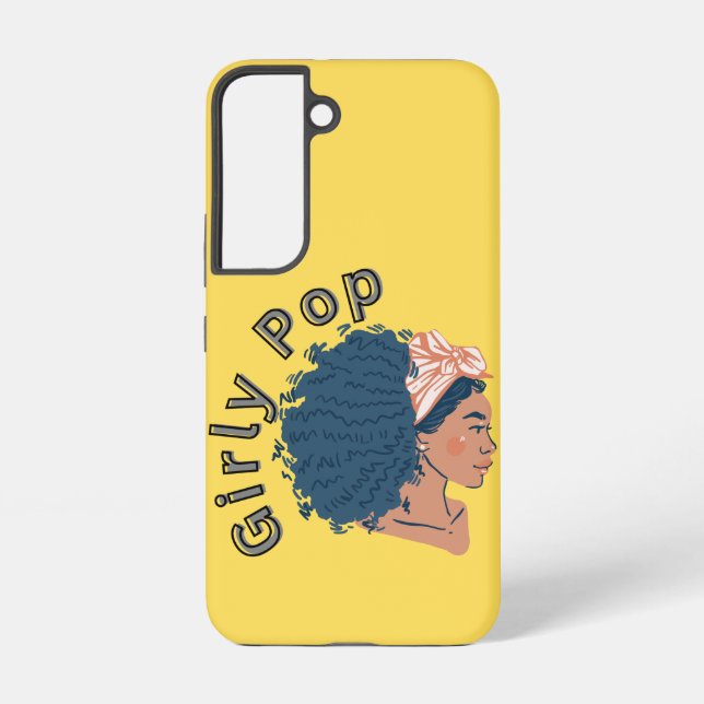 Girly pop yellow phone case samsung galaxy hülle (Rückseite)