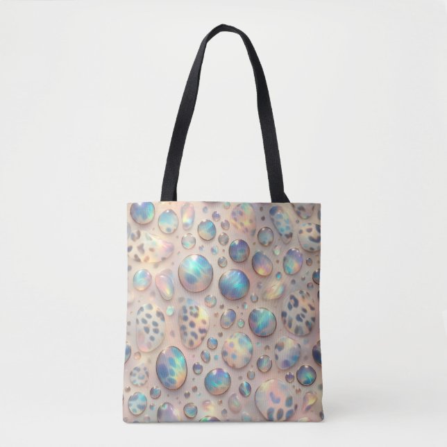 Girly Posh Leopard Print Opal-Tasche (Vorderseite)