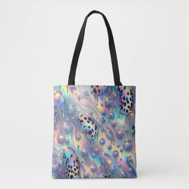 Girly Posh Leopardenprint Opal-Tasche (Vorderseite)