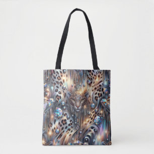 Girly Posh Leopardenprint Opal-Tasche