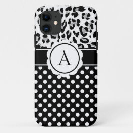 Girly-Punkte und Tiere drucken Monogramm Case-Mate Case-Mate iPhone Hülle