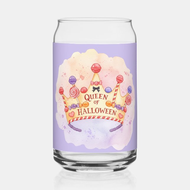 Girly Queen of Halloween Dosenglas (Vorderseite)