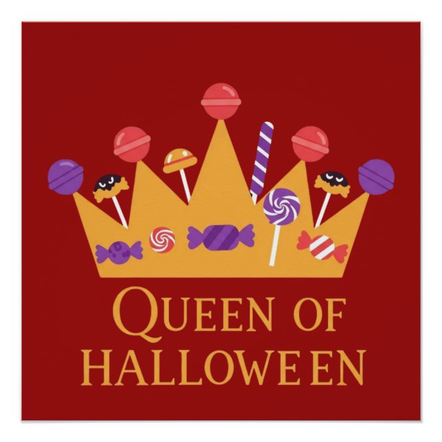 Girly Queen of Halloween Poster (Vorderseite)