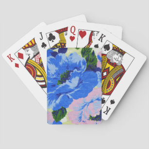 Girly Retro Blau und Rosa Hübsch Spielkarten