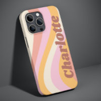Girly Retro Vintag Wave Personalisierter Name