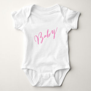 Girly rosa Baby-Handmit buchstaben Baby Strampler