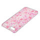 Girly rosa gezeichnetes Herzmuster des Watercolor Uncommon iPhone Hülle (Oben)