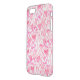 Girly rosa gezeichnetes Herzmuster des Watercolor Uncommon iPhone Hülle (Hinten/Links)