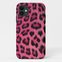 Girly rosa Leopard-Druck iPhone 5 Fall (hohe Res.)