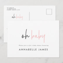 Girly rosa moderne Typografie, zeitgenössischer Ch