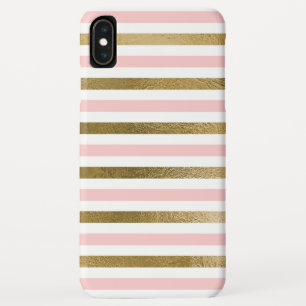 Girly rosa Rosen-Goldfolie und weißes Case-Mate iPhone Hülle